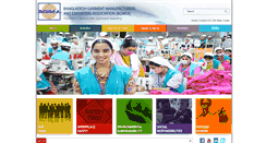 Desktop Screenshot of bgmea.com.bd